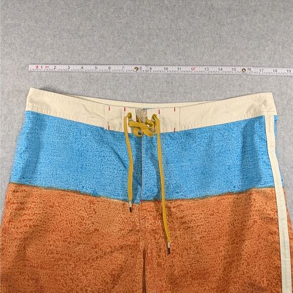 RVCA Two Tone Board Shorts Orange Blue Men’s Size 34 - Picture 8 of 11